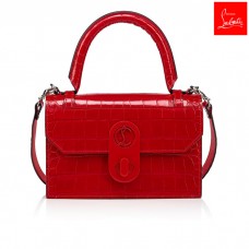Christian Louboutin Top Handle Elisa Top Handle Small Red Creative Leather Women