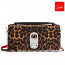 Christian Louboutin Evening Bags Elisa Baguette Brown/red/silver Creative Leather Women