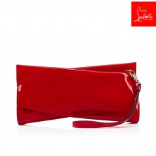 Christian Louboutin Evening Bags Loubitwist Clutch Red Classic Leather Women