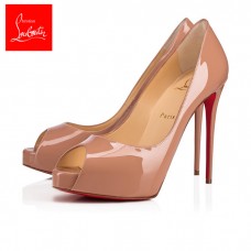 Christian Louboutin Platforms New Very Prive Nude 120 mm Patent Leather Women