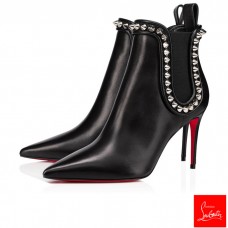 Christian Louboutin Ankle Boots Capaboot Black/silver 85 mm Calf Women