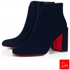 Christian Louboutin Ankle Boots Castarika Nocturne 85 mm Suede Women