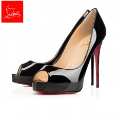 Christian Louboutin Platforms New Very Prive Black 120 mm Patent Leather Women